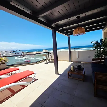 Terraza Privada, Vistas Al Mar Y Piscina Comunitaria アパート Cotillo